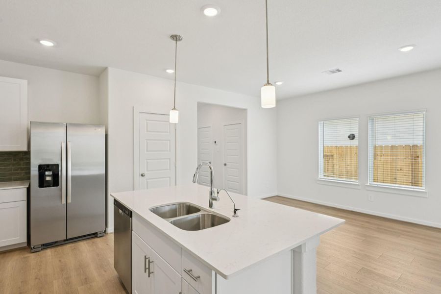 Furnished interior view inside a new home in Pine Lake Cove - Traditional Series, Montgomery (Image 16).