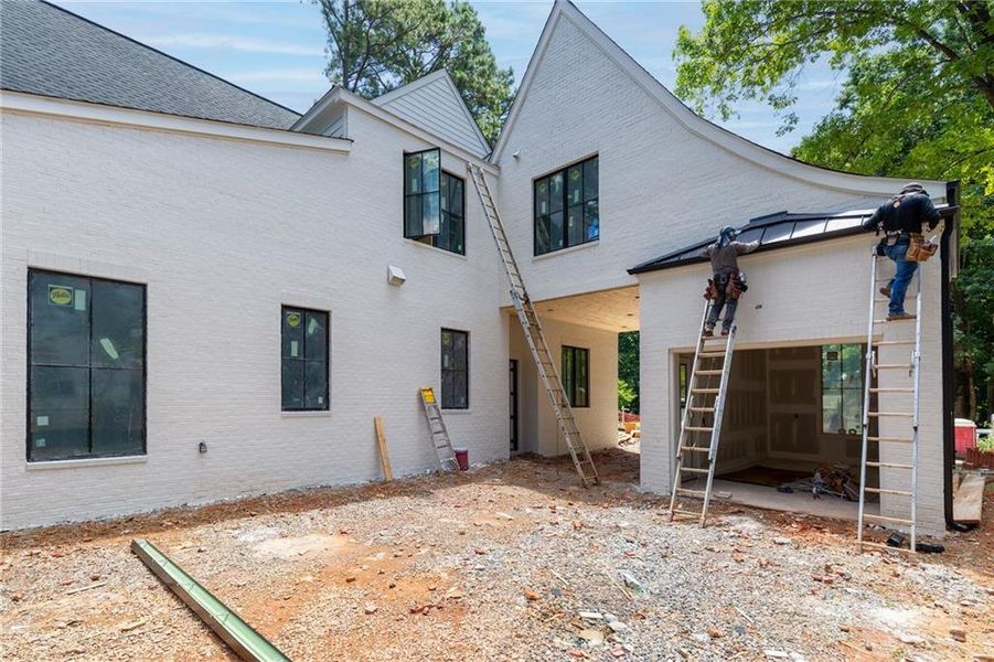 In-progress construction of a new home in , Alpharetta, GA (Image 7). In-progress construction of a new home in , Alpharetta, GA (Image 7).