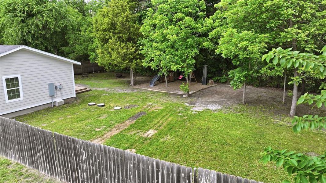 Exterior details and patio area of a home in , Azle (Image 27).