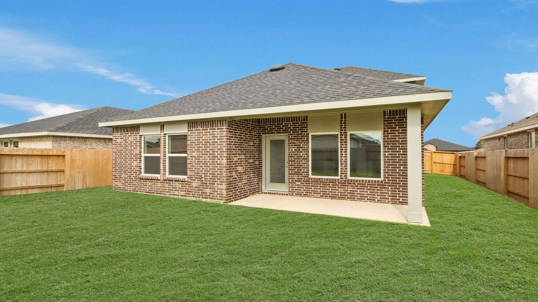Exterior details and patio area of a home in Cypress Green, Hockley (Image 3). Exterior details and patio area of a home in Cypress Green, Hockley (Image 3).