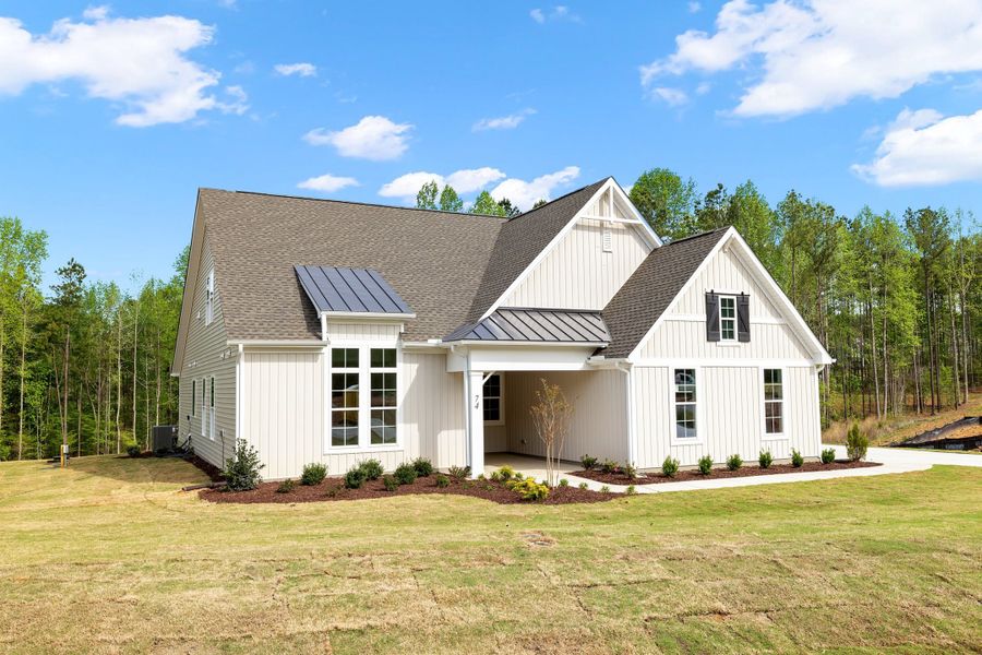 Representative exterior photo of a completed home built from the The Bradley by RobuckHomes in Baylee Ridge, Selma, NC (Image 61). Representative exterior photo of a completed home built from the The Bradley by RobuckHomes in Baylee Ridge, Selma, NC (Image 61).