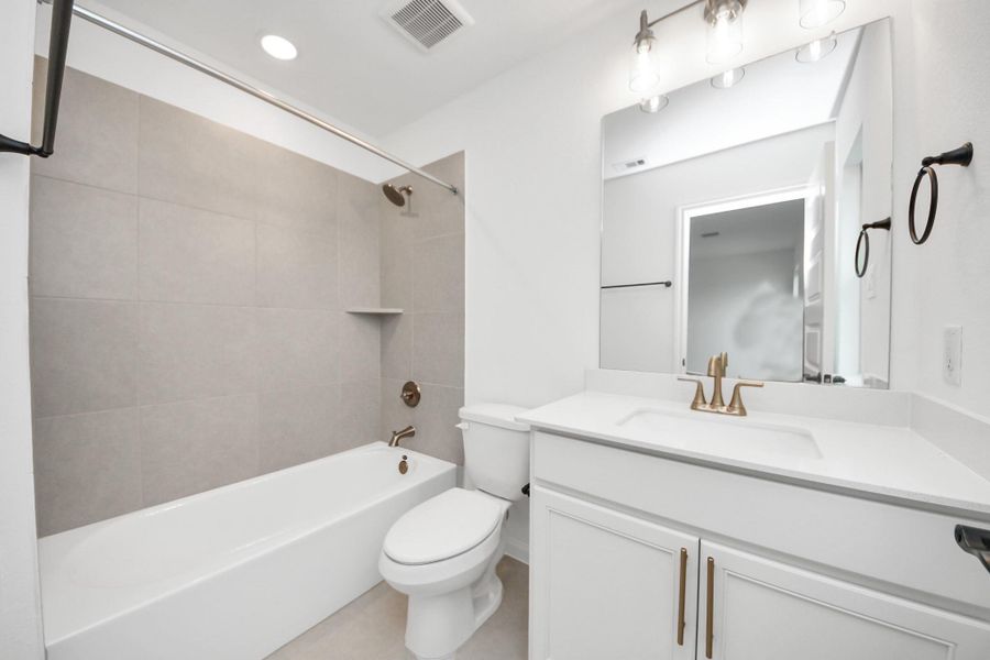 Furnished interior view inside a new home in Elyson, Katy (Image 7).