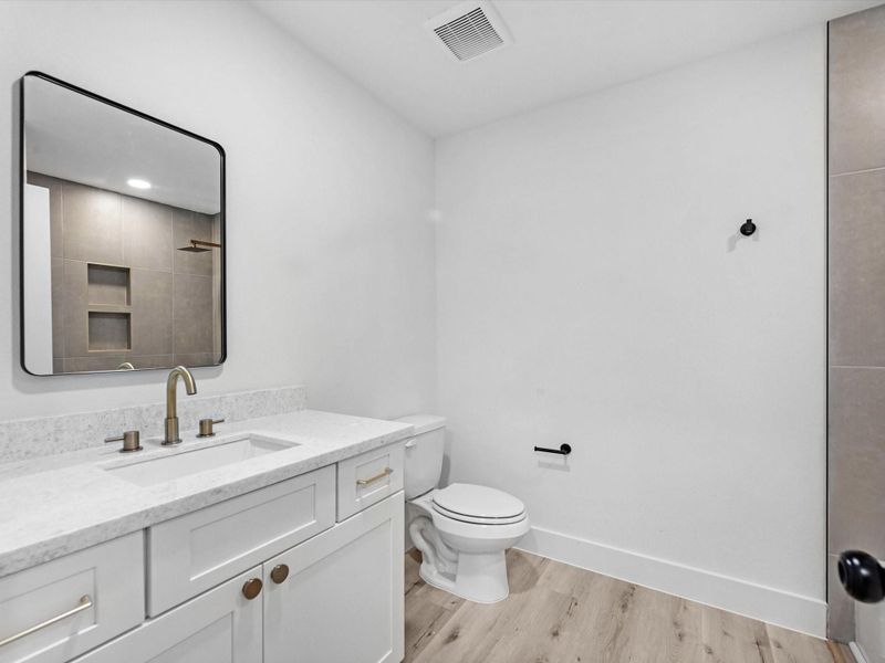 third full bathroom located on the second floor, perfect layout for MIL, guests or older children!