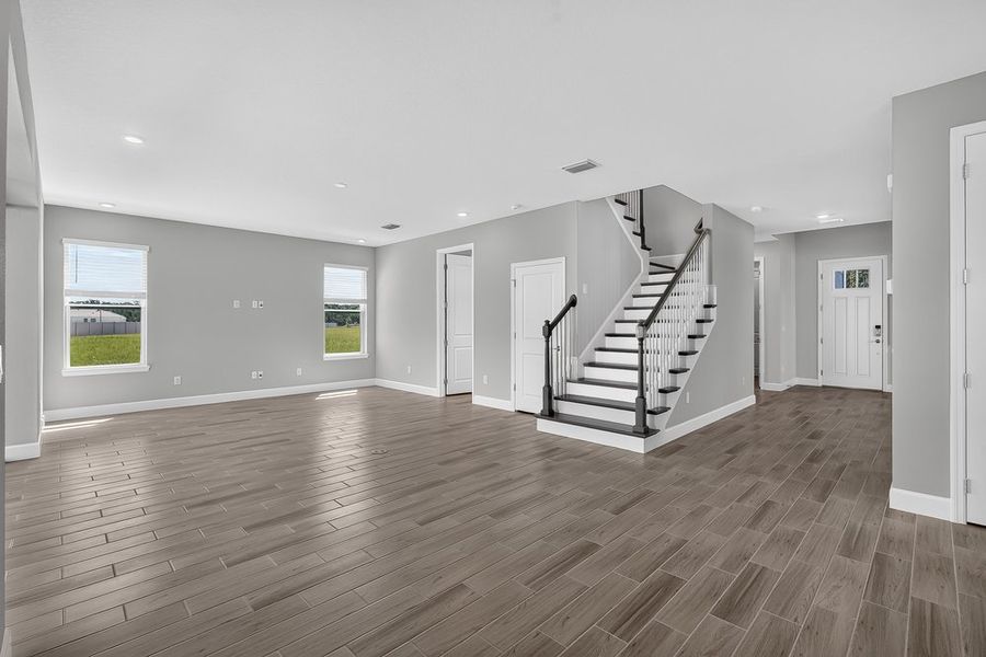 Spacious, unfurnished interior of a new home in Hammock at Two Rivers, Zephyrhills (Image 6). Spacious, unfurnished interior of a new home in Hammock at Two Rivers, Zephyrhills (Image 6).