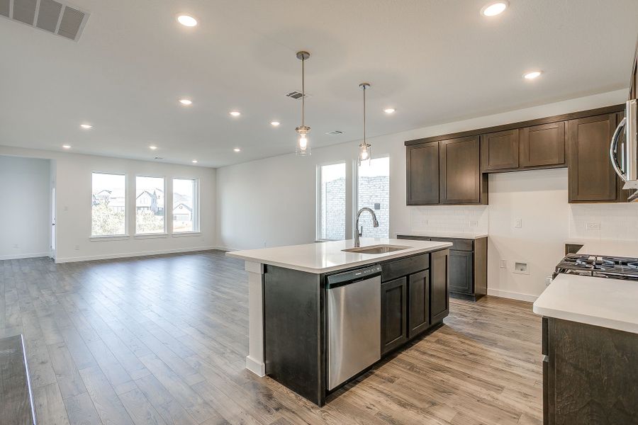 Representative furnished interior of a home built from the Palmer by Graham Hart Home Builder in Bear Ridge, Burleson (Image 11).