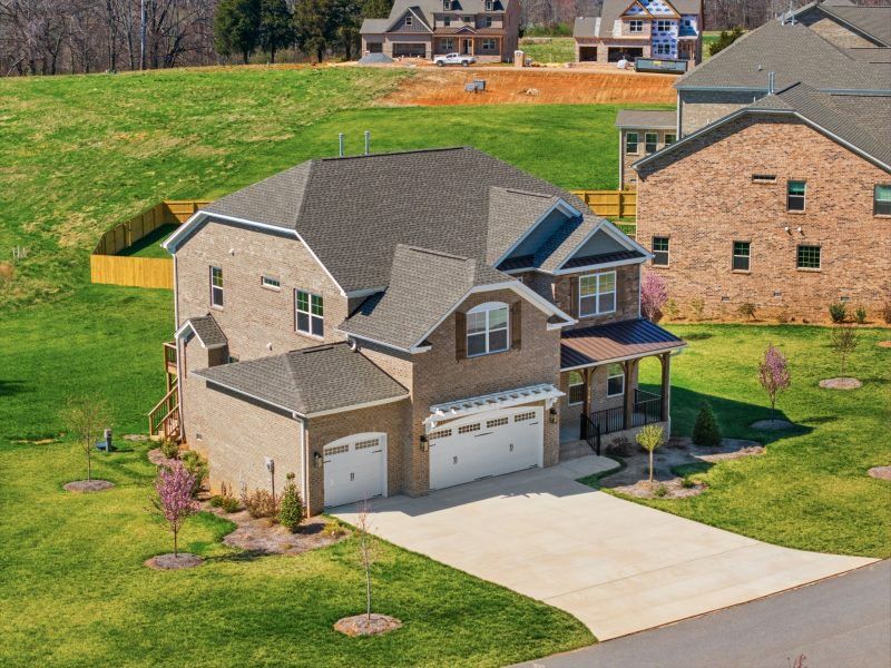 Representative exterior photo of a completed home built from the Fairfield Lux by Keystone Homes NC in Weybridge, Burlington, NC (Image 37).