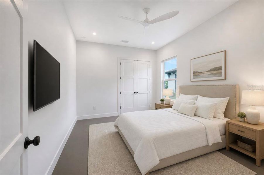 Furnished interior view inside a new home in , Sarasota (Image 43).