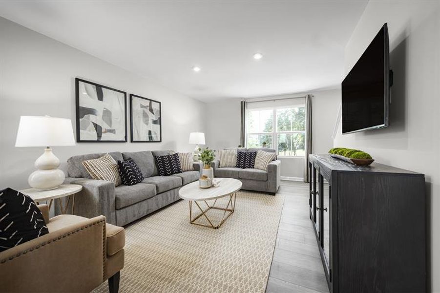 Furnished interior view inside a new home in Robin Creek, Charlotte (Image 7).