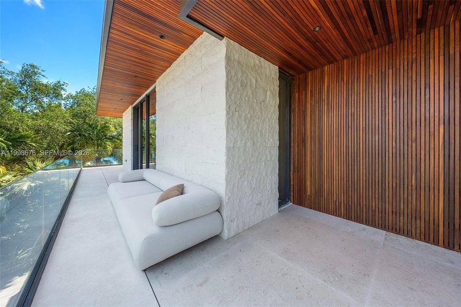 Exterior details and patio area of a home in , Bay Harbor Islands (Image 30).