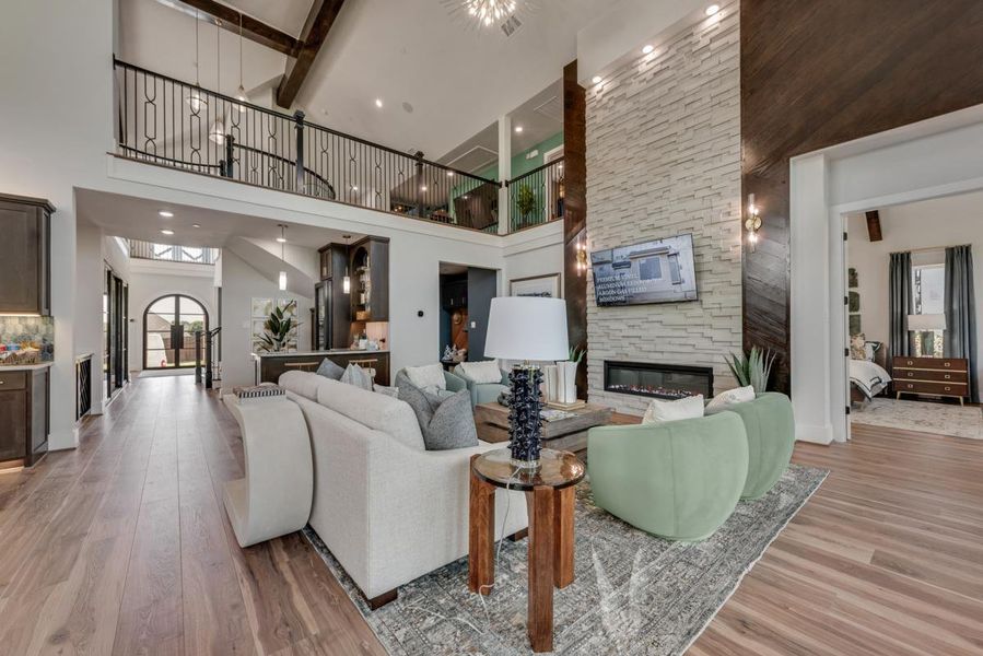 Representative furnished interior of a home built from the Grand Prestige by Grand Homes in Grand Oaks, Celina (Image 7).