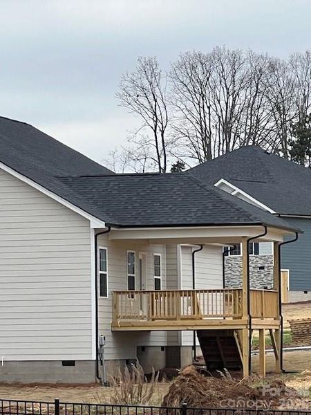 Covered 14x16 Back Deck