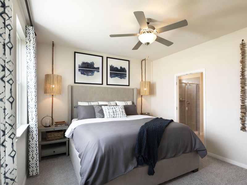 Furnished interior view inside a new home in Butler Farms - Americana Collection, Liberty Hill (Image 8).