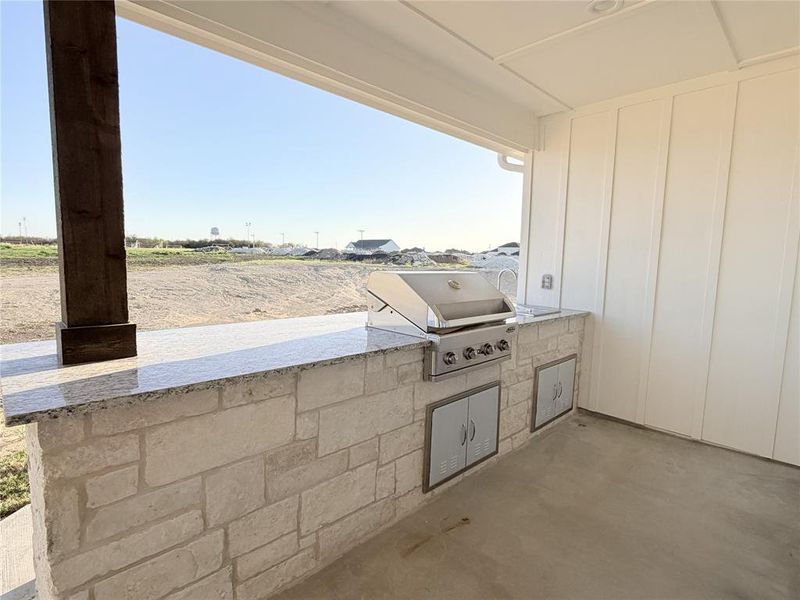 View of patio / terrace with area for grilling View of patio / terrace with area for grilling