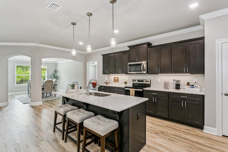 Furnished interior view inside a new home in Walther Reserve, Milton (Image 11).