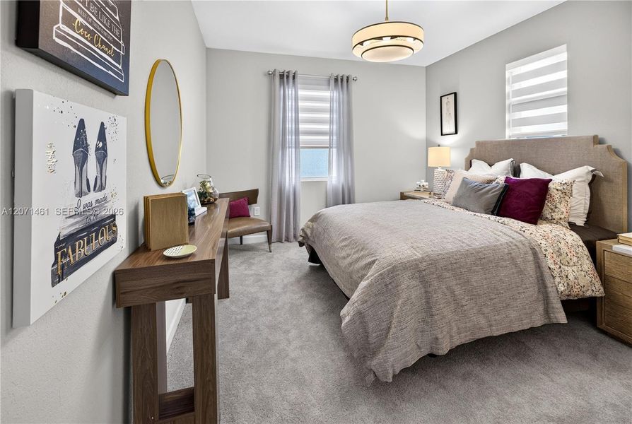 Furnished interior view inside a new home in Acacia Groves, Miami (Image 17).