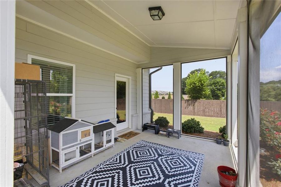 Exterior details and patio area of a home in Westgate Estates, Loganville (Image 3).
