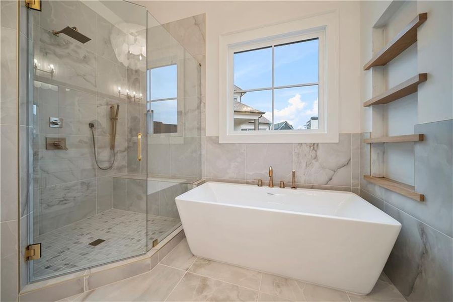 Furnished interior view inside a new home in , Alpharetta (Image 11).