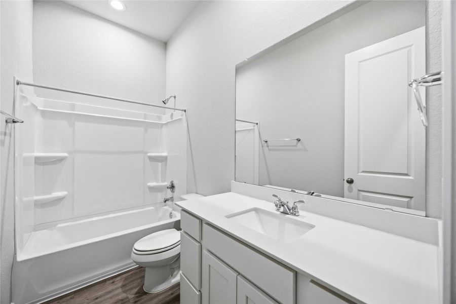 Furnished interior view inside a new home in Lago Mar  50'  &  55', Texas City (Image 6).