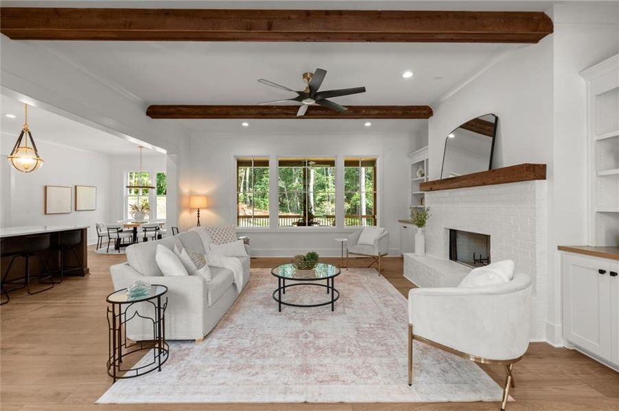 Furnished interior view inside a new home in , Canton (Image 5).