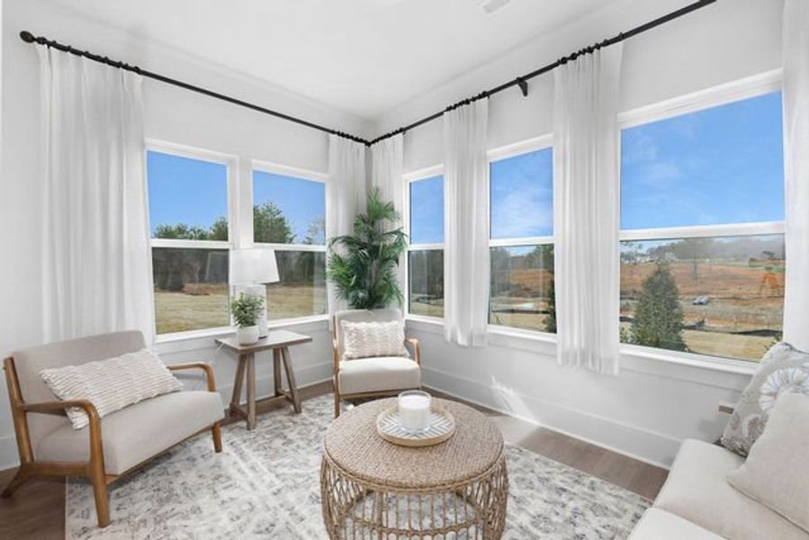 Representative furnished interior of a home built from the Jasper by True Homes in Autumn Ridge, High Shoals (Image 9).