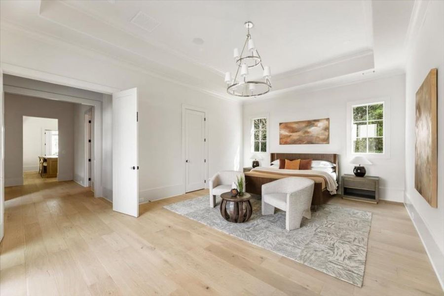 Furnished interior view inside a new home in , Alpharetta (Image 49).