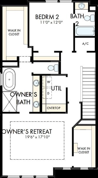 2D floor plan layout of this home in Emerald Landing at Waterside at Lakewood Ranch – City Homes, Sarasota, FL (Image 4). 2D floor plan layout of this home in Emerald Landing at Waterside at Lakewood Ranch – City Homes, Sarasota, FL (Image 4).