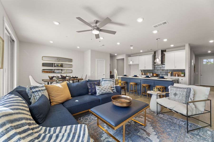 Representative furnished interior of a home built from the Lotus (FE) by Grenadier Homes in Wildridge, Oak Point (Image 2). Representative furnished interior of a home built from the Lotus (FE) by Grenadier Homes in Wildridge, Oak Point (Image 2).