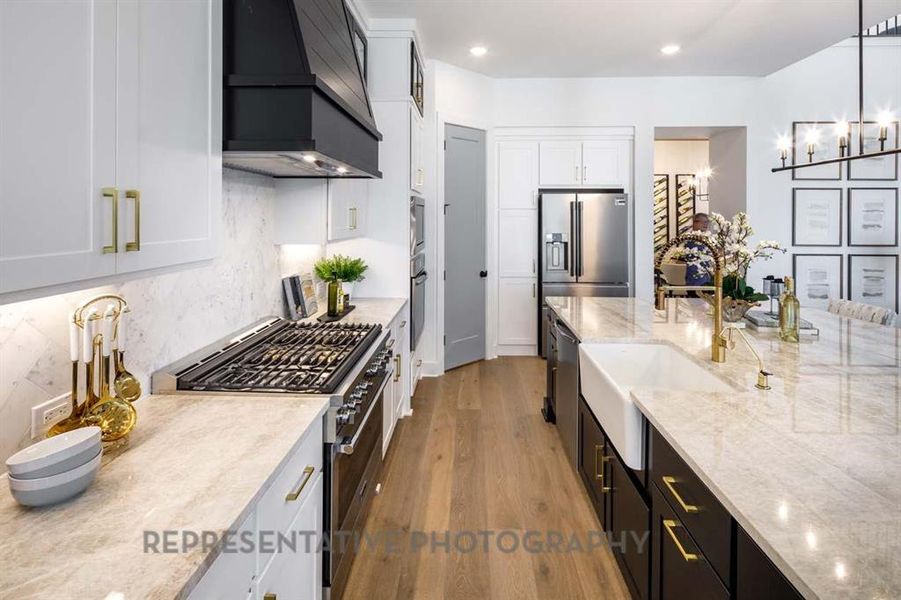 Furnished interior view inside a new home in , Aledo (Image 27).