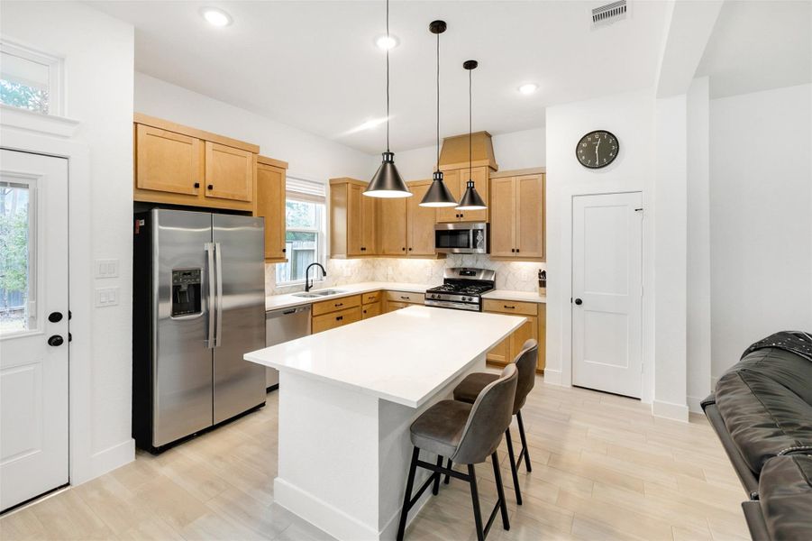 Furnished interior view inside a new home in The Woodlands Hills, Willis (Image 12). Furnished interior view inside a new home in The Woodlands Hills, Willis (Image 12).