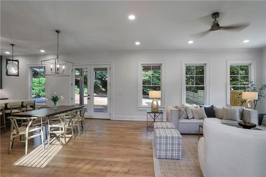 Furnished interior view inside a new home in , Decatur (Image 15).