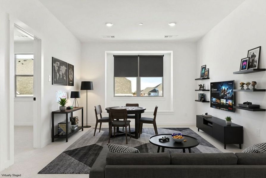 Furnished interior view inside a new home in Cottonwood Creek, Rowlett (Image 30).