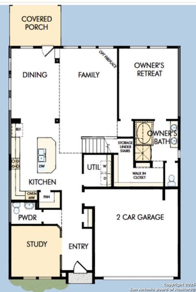 2D floor plan layout of this home in Davis Ranch 50', San Antonio, TX (Image 3). 2D floor plan layout of this home in Davis Ranch 50', San Antonio, TX (Image 3).