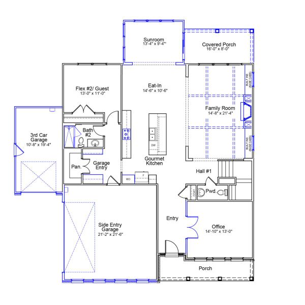 2D floor plan layout of this home in Bens Crossing, Woodruff, SC (Image 2). 2D floor plan layout of this home in Bens Crossing, Woodruff, SC (Image 2).