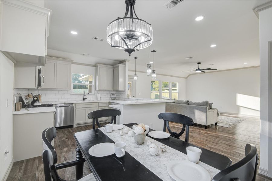 Furnished interior view inside a new home in , Lake Jackson (Image 12). Furnished interior view inside a new home in , Lake Jackson (Image 12).