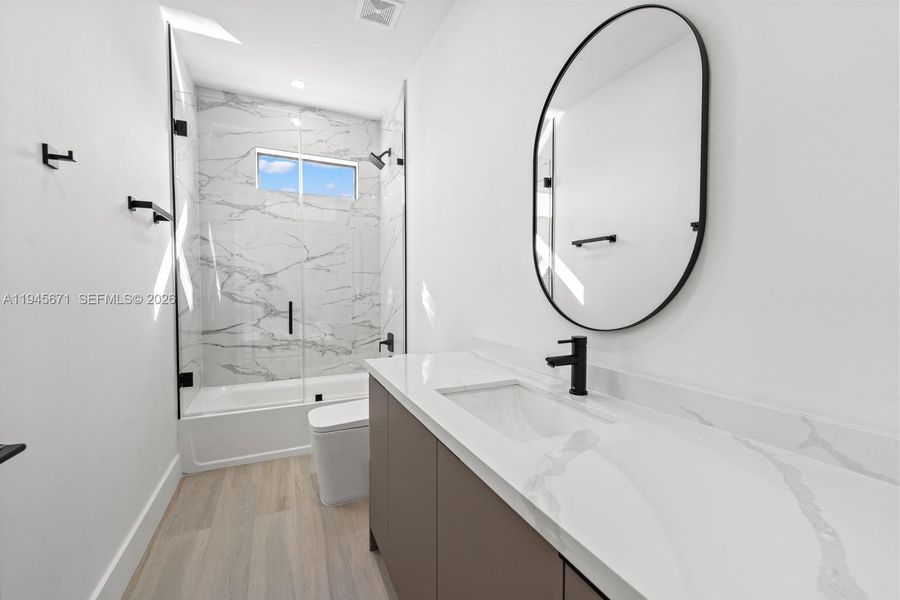 Furnished interior view inside a new home in , Miami (Image 16).