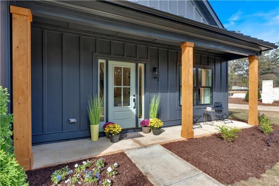 Exterior details and patio area of a home in Ferguson Corners, Emerson (Image 3).