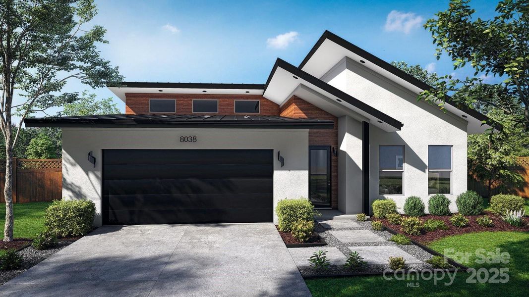 Front exterior of a new home in , Charlotte, NC, highlighting curb appeal (Image 8).