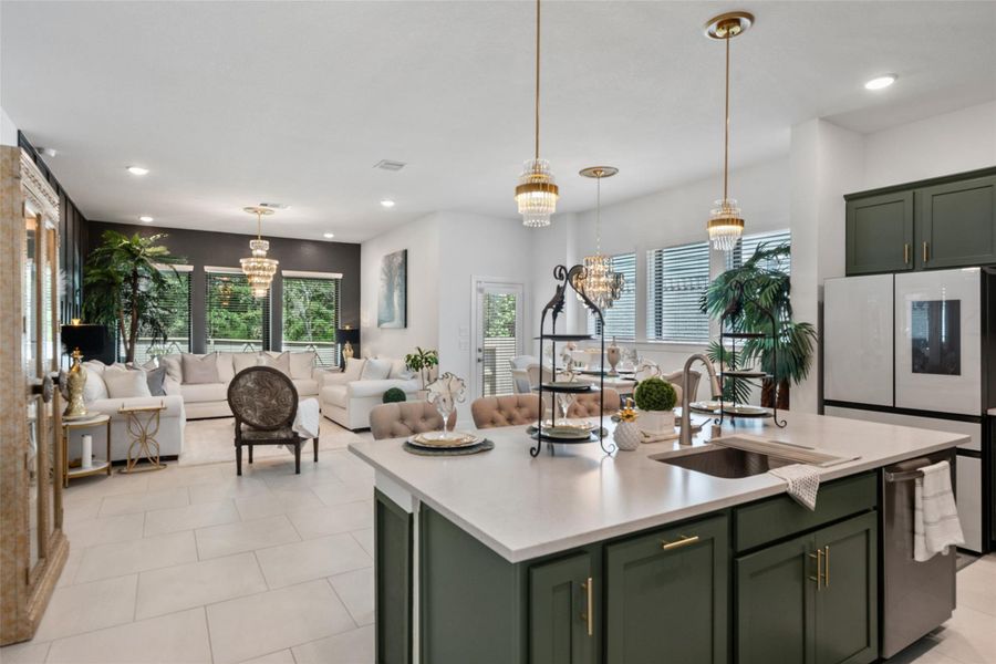 Furnished interior view inside a new home in Audubon - Terrace Collection, Magnolia (Image 35).