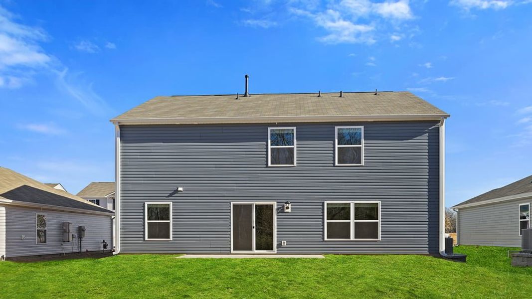 Exterior details and patio area of a home in Cedar Gap, Fountain Inn (Image 4).