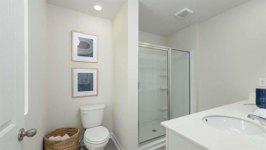 Furnished interior view inside a new home in Townes at Asbury, Hapeville (Image 9).