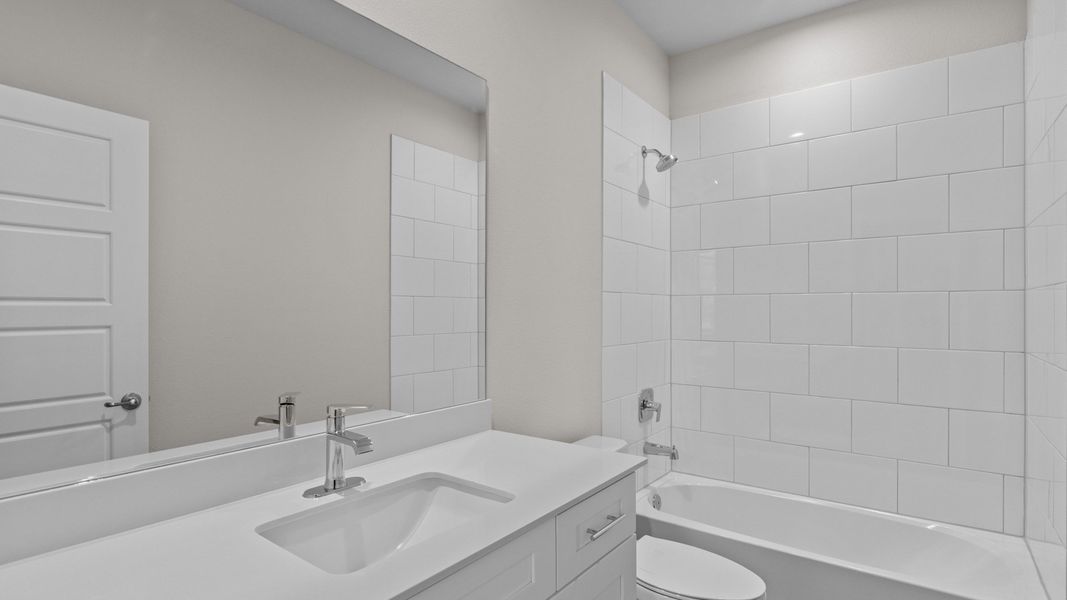 Representative furnished interior of a home built from the CARLSBAD by D.R. Horton in Northwest Passage, Midland (Image 7). Representative furnished interior of a home built from the CARLSBAD by D.R. Horton in Northwest Passage, Midland (Image 7).