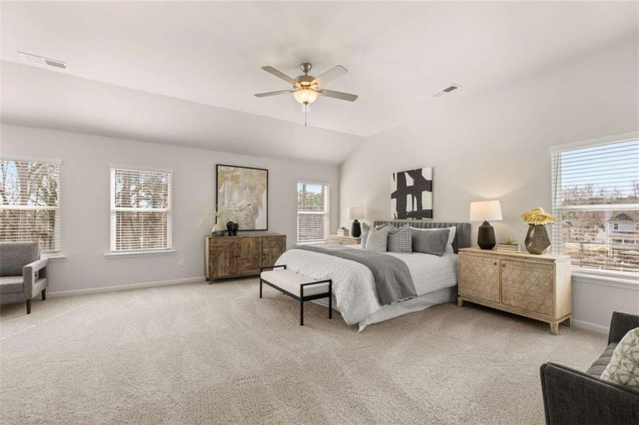 Furnished interior view inside a new home in Kingsmere Estates, Loganville (Image 17).
