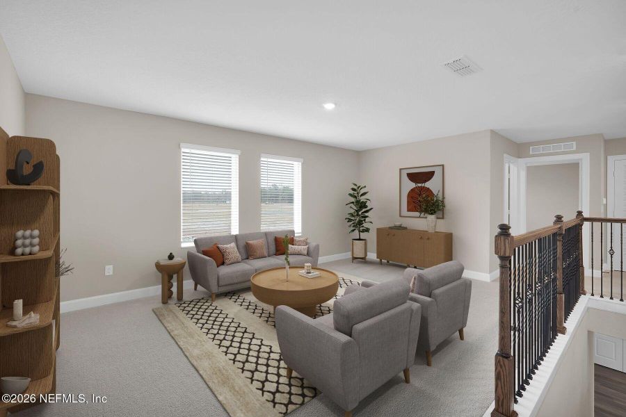 Furnished interior view inside a new home in , Jacksonville (Image 7).