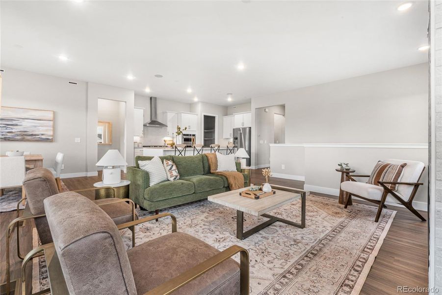 Furnished interior view inside a new home in Hilltop at Inspiration, Aurora (Image 34).