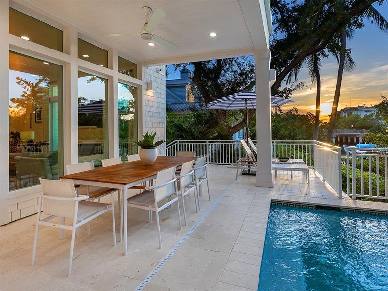Exterior details and patio area of a home in , Sarasota (Image 27).
