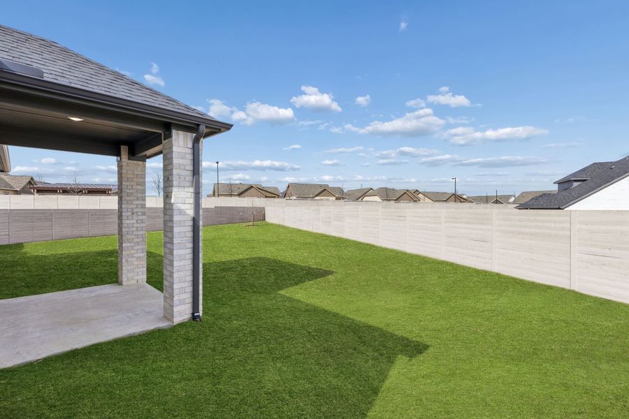 Covered Patio in the Stanley II home plan by Trophy Signature Homes – REPRESENTATIVE PHOTO Covered Patio in the Stanley II home plan by Trophy Signature Homes – REPRESENTATIVE PHOTO