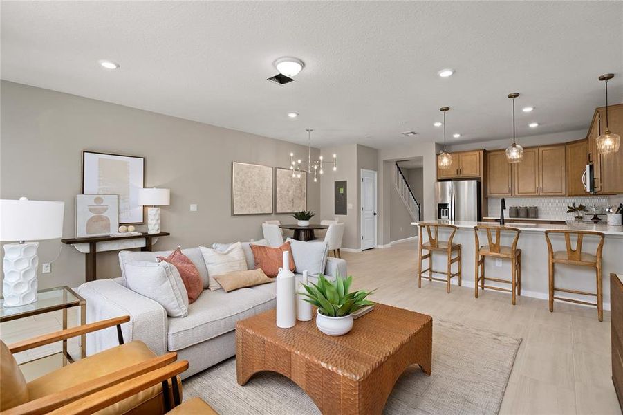 Furnished interior view inside a new home in Parkside Trails, Clermont (Image 28).