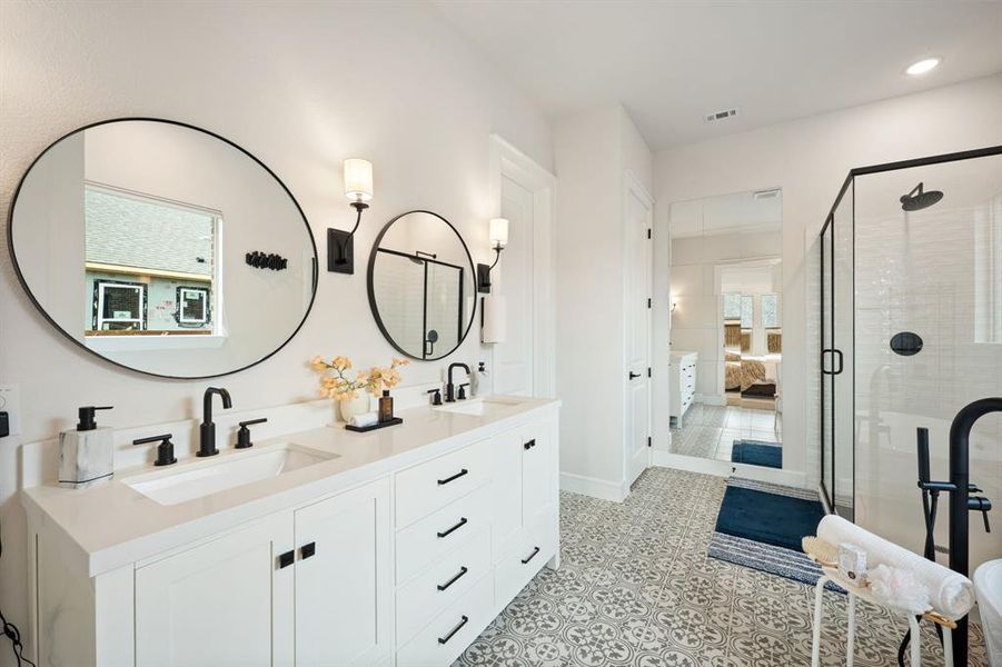 Furnished interior view inside a new home in , Van Alstyne (Image 15).