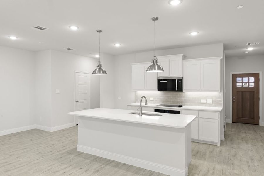 Front exterior of a new home in Sereno Oaks at Buckner Terrace, Dallas, TX, highlighting curb appeal (Image 7). Front exterior of a new home in Sereno Oaks at Buckner Terrace, Dallas, TX, highlighting curb appeal (Image 7).