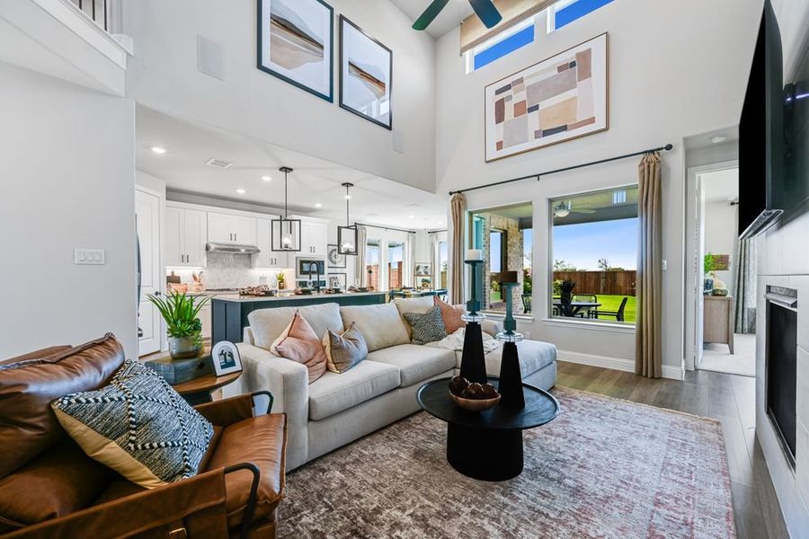 Furnished interior view inside a new home in Cross Creek Meadows, Celina (Image 7).